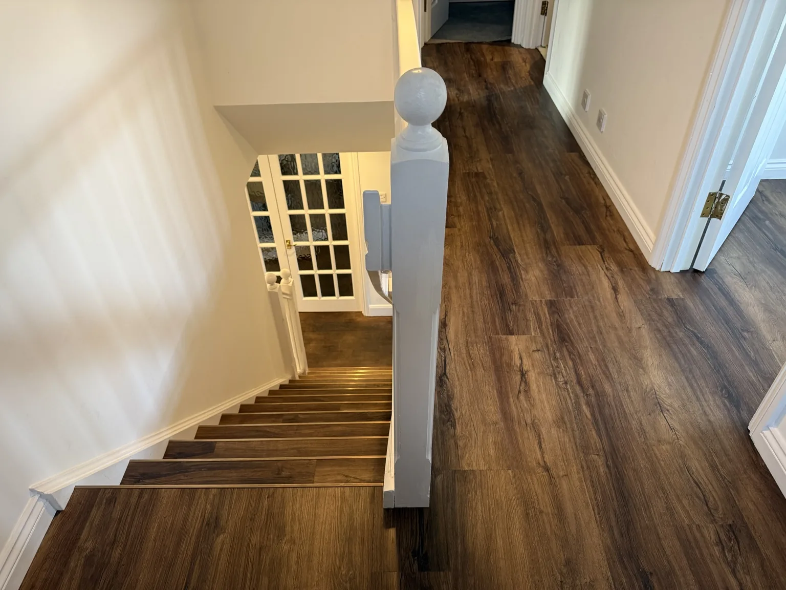 LVT stairs and landing in Broxbourne