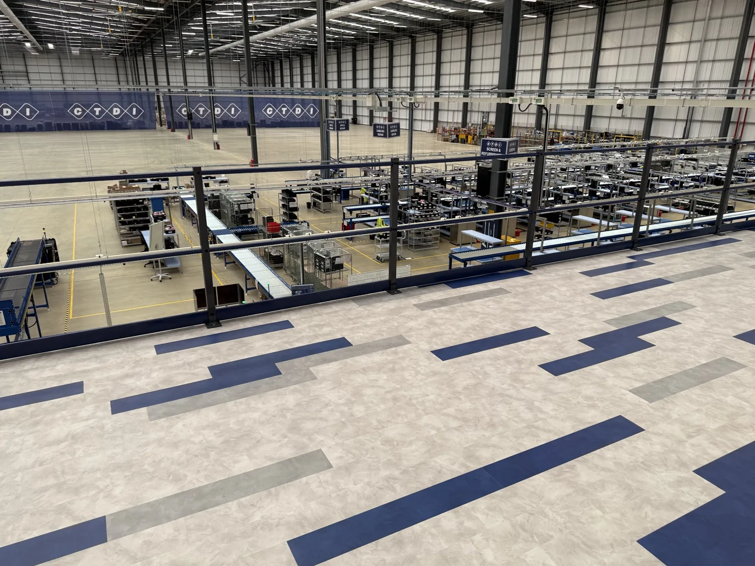 CTDI commercial flooring project at Finedon