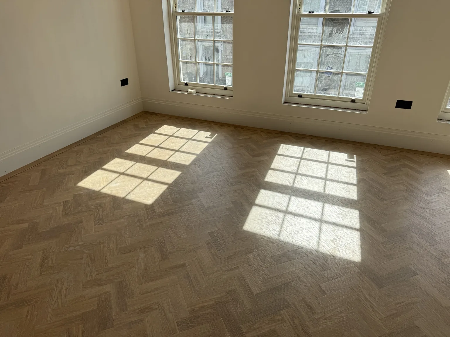Brampton Chase flooring with bronze inlay in Wimbledon